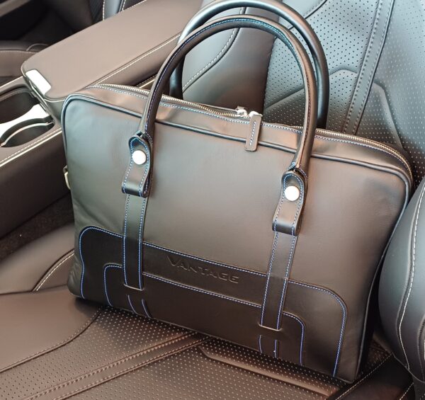 Vantage Leather Laptop Bag - Image 4