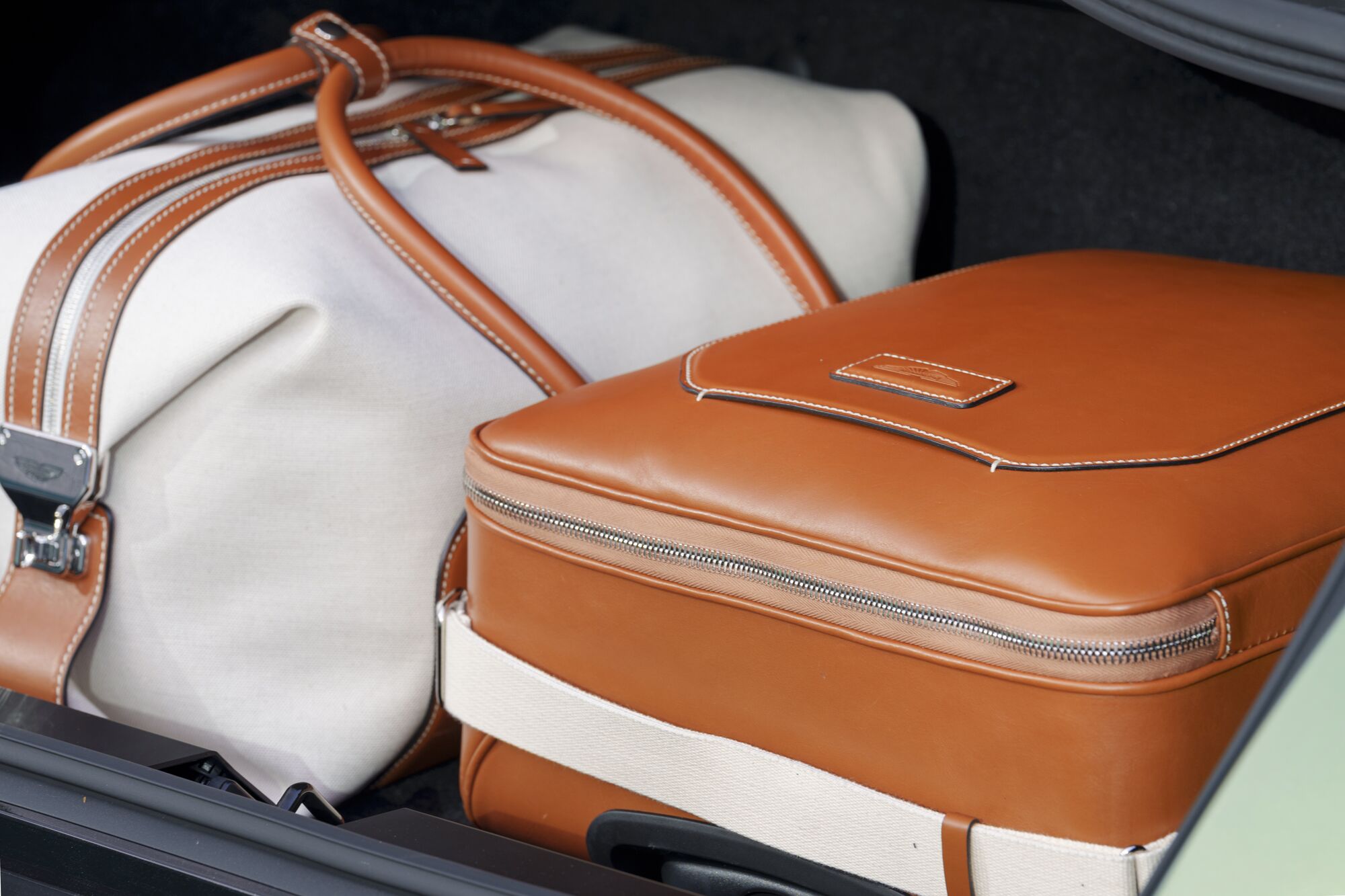 Aston Martin Kestrel Tan Cabin Suitcase - Image 3