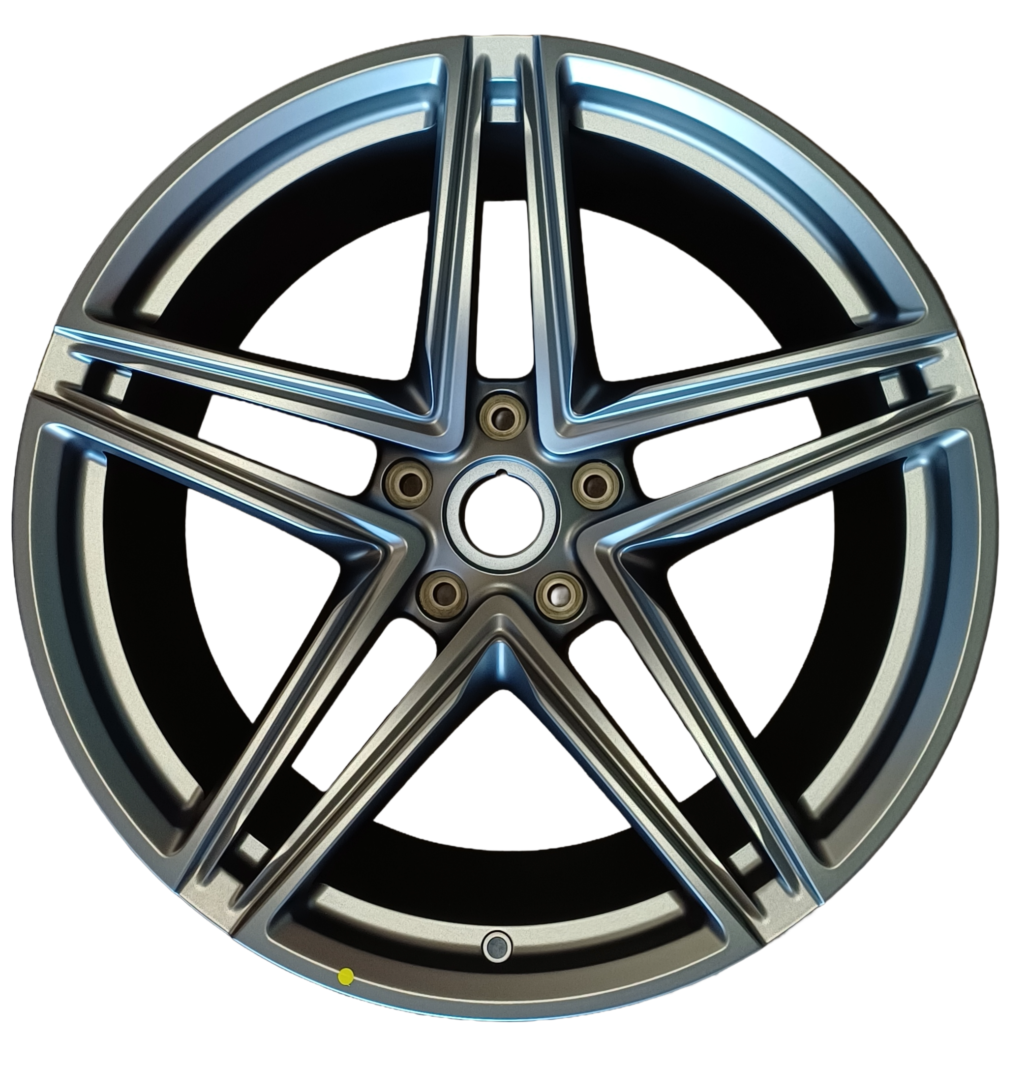 Aston Martin DB12/New Vantage 5 Spoke Satin Platinum Rear Wheel