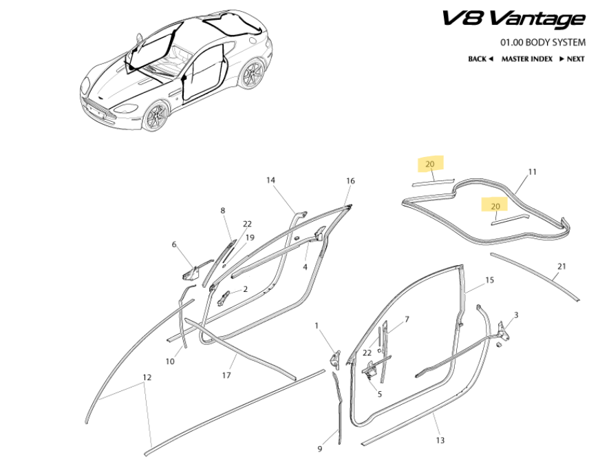 Aston Martin Vantage Coupe Tailgate Flipseal - Image 5
